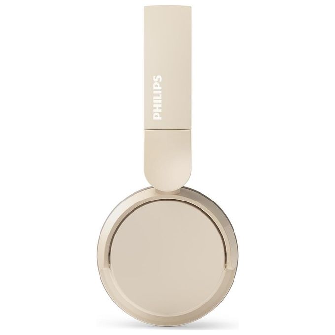 Philips TAH3209BG Cuffie On-Ear wireless bluetooth leggere con isolamento acustico passivo - 25 ore di riproduzione suono naturale chiamate chiare bassi dinamici 2 ore di carica USB-C - Beige
