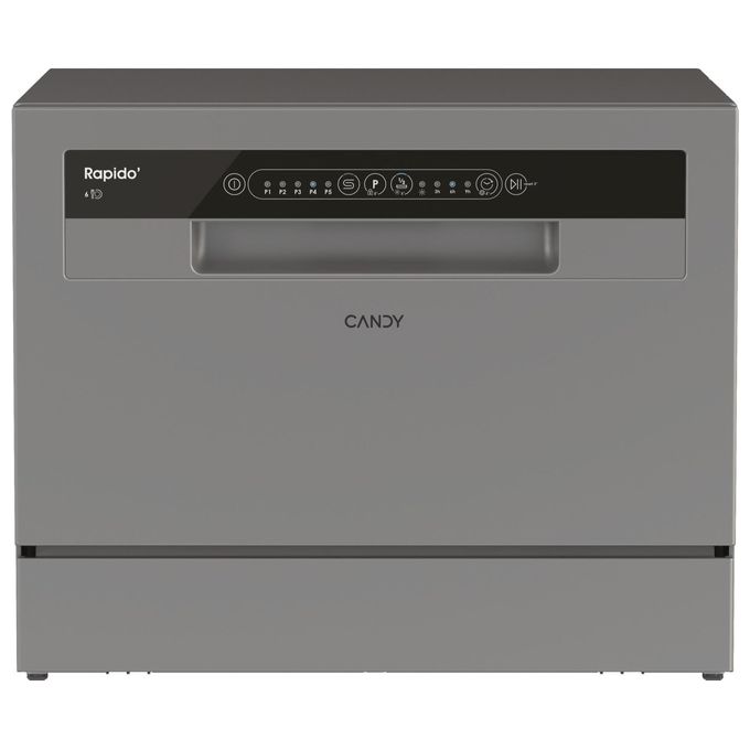Candy RapidÓ CP 6E51LS Lavastoviglie Libera installazione 6 coperti Classe E Silver