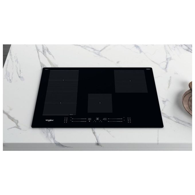 Whirlpool WFS0377NEIXL Piano Cottura a Induzione 4 Zone 77 cm Nero