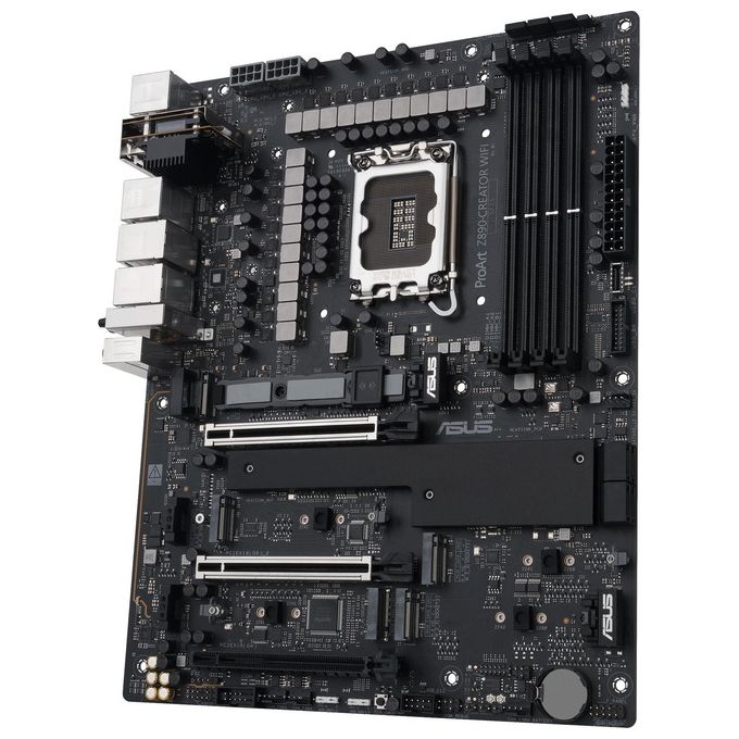 ASUS ProArt Z890-CREATOR WIFI Scheda Madre Intel ATX 16212 Fasi di Alimentazione Slot DDR5 PCIe 5.0 per GPU di Nuova Generazione 5 Slot M.2 Due Porte Thunderbolt 5 Type-C WiFi 7 Nera