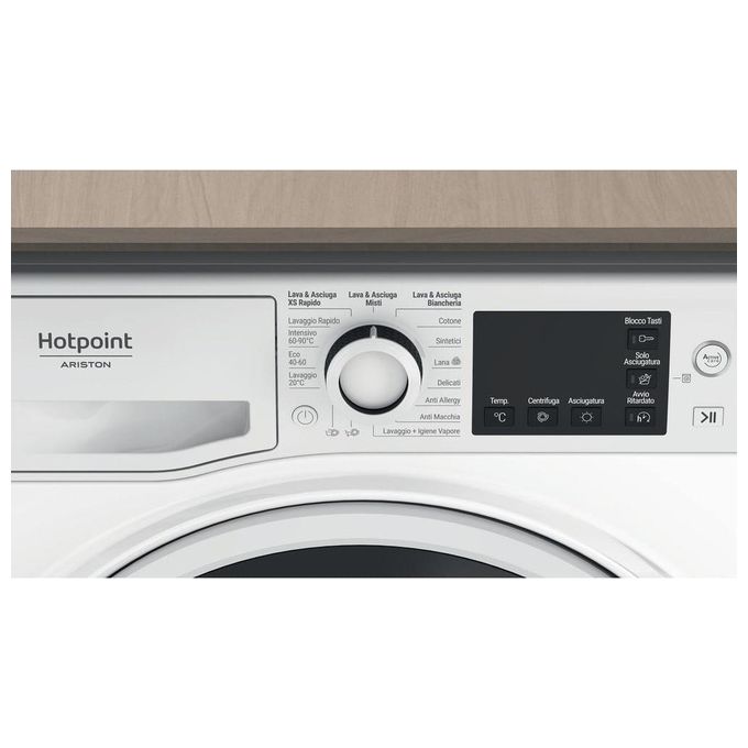Hotpoint NDB 10736 WA IT Lavasciuga 107Kg Libera Installazione Caricamento Frontale Bianco Classe Energetica D