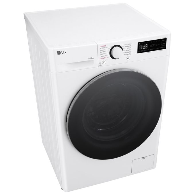 [ComeNuovo] LG AI DD D4R5010TSWS Lavasciuga 10Kg-6Kg Serie R5 Classe Energetica D