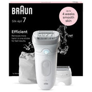 Braun Silk-Epil 7 Epilatore Elettrico 40 Pinze 5 Accessori Wet and Dry Luce Smart