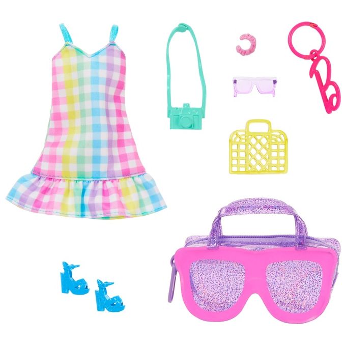 Mattel Vestitini Bambola Barbie Abiti e Borsette Assortito
