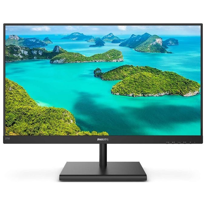 PHILIPS Monitor Gaming 275E1S Monitor, 27'' IPS, AMD Freesync, Quad HD 2560 x 1440, 75 Hz, 4 ms, HDMI, Dispaly Port, VGA, Flicker Free, Low Blue Light, VESA, Nero