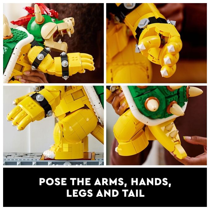 LEGO Super Mario 71411 Il Potente Bowser, Kit di Costruzioni per Adulti, Idee Regalo, Personaggio Snodabile 3D da Collezione