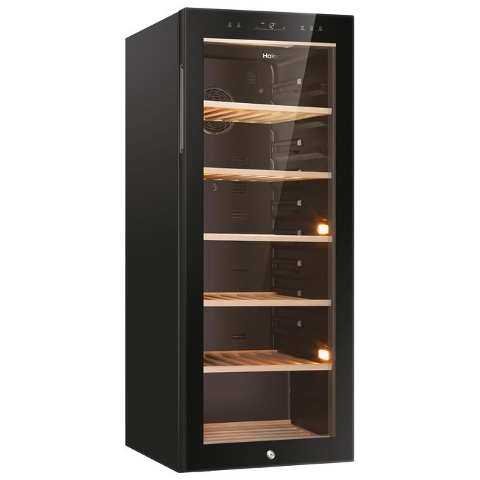 Haier HWS84GA Cantinetta Vini Frigo 84 bottiglie Classe G 1 Zona di raffreddamento Natural Airflow System Wine Bank 50 Serie 5