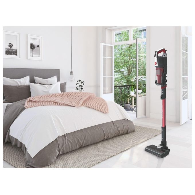 Hoover HF522STH 011 Scopa Elettrica Senza sacchetto 0.45 Litri 290W Grigio-Rosso