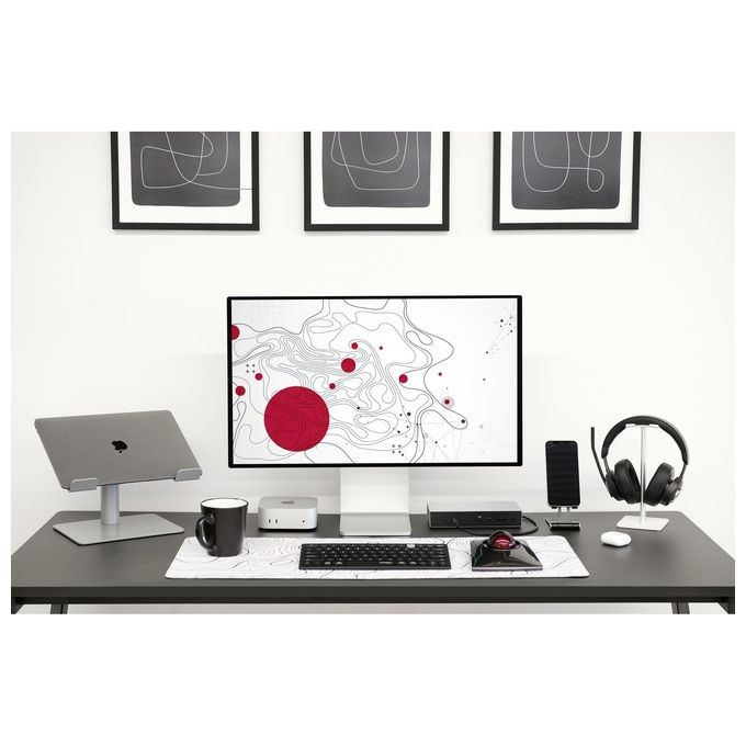 Kensington K83452WW Cuffie over-ear Bluetooth H3000 Cancellazione Rumore Attiva con AI Durata Batteria 60 h Connessione Bluetooth 5.2 colore Nero