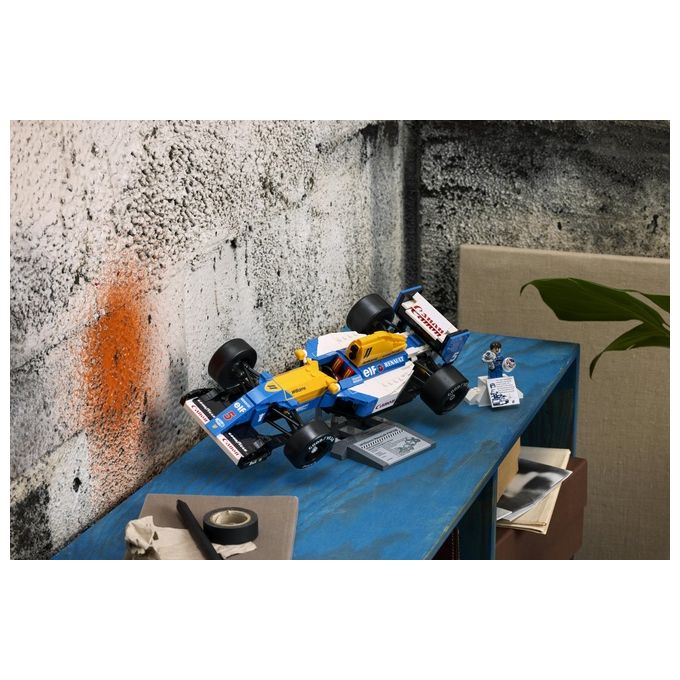 LEGO Icons Williams Racing FW14B e Nigel Mansell - Modellino di Auto F1 da Costruire con Minifigure del Pilota da Collezione, Trofeo e Supporto da Esposizione, Idea Regalo Adulti, Uomo o Donna 10353