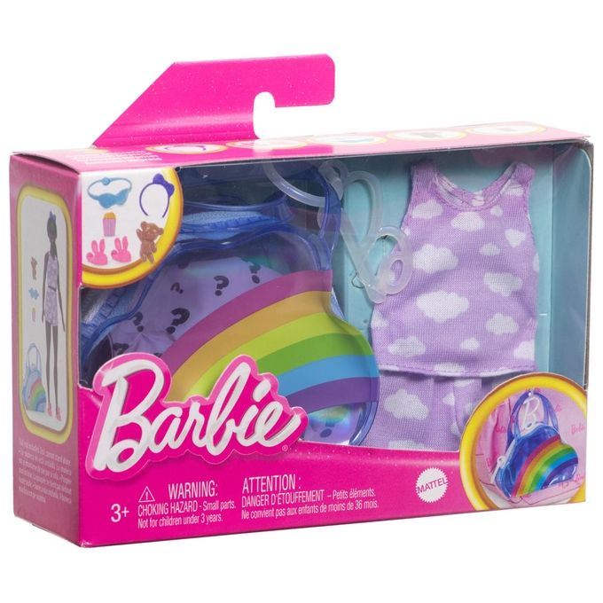 Mattel Vestitini Bambola Barbie Abiti e Borsette Assortito