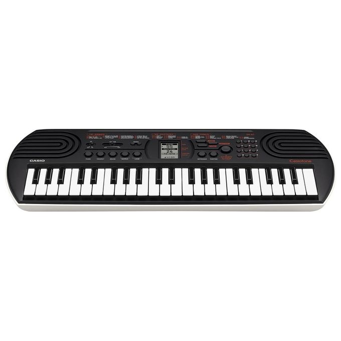 Casio Tastiera SA-81, 44 Mini Tasti, Nero, per Bambini e Principianti, Portatile