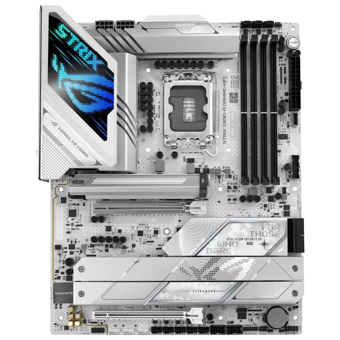 ASUS ROG Strix Z890-A Gaming WiFi Scheda Madre Intel ATX 16122 Fasi di Alimentazione Slot DDR5 PCIe 5.0 GPU di Nuova Generazione 5 Slot M.2 WiFi 7 AI Overclocking AI Networking II