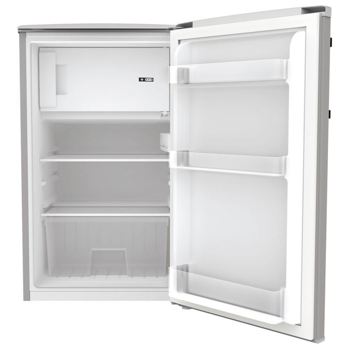 Candy COT1S45ESH - Frigorifero Mono Splitporta con congelatore 106 L, 84 cm, Classe E, 39 dB, Statico, Maniglia esterna in metallo, Argento