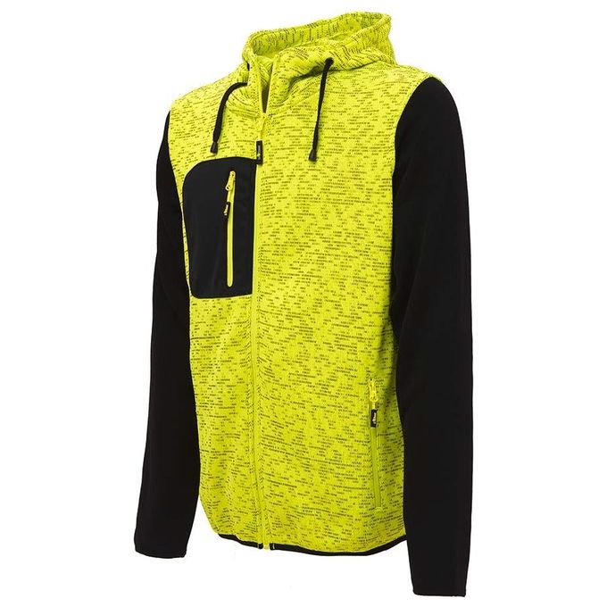 U-Power Felpa Giallo Fluo Taglia XXL Rainbow