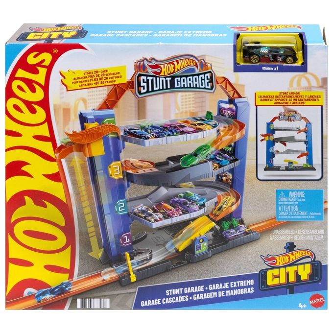 Mattel Garage delle Acrobazie Set Pista Hot Wheels