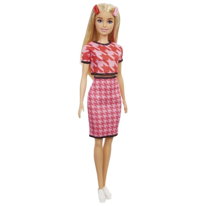 Mattel Barbie Fashionistas T-Shirt e Gonna Rosa