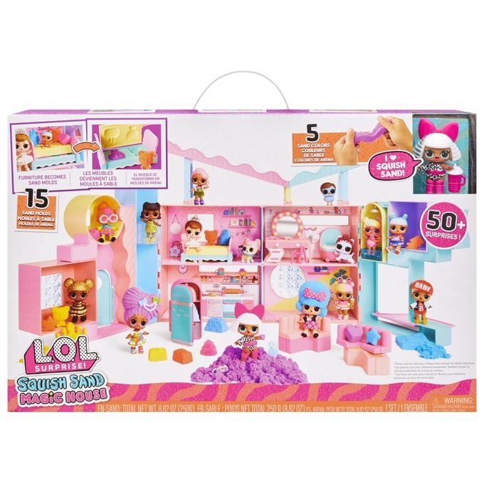 Mga Playset L.O.L. Surprise! Squish Sand Magic House Casa per le Bambole