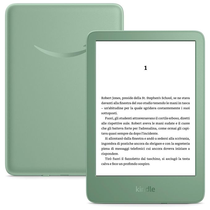 Amazon Ebook Kindle 2024 Release con Pubblicita' Matcha Green