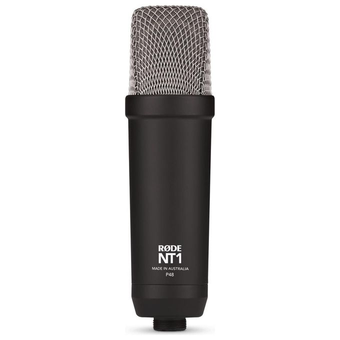 Rode Nt1 Signature Series Microfono a Condensatore a Grande Diaframma con Shock Mount Nero