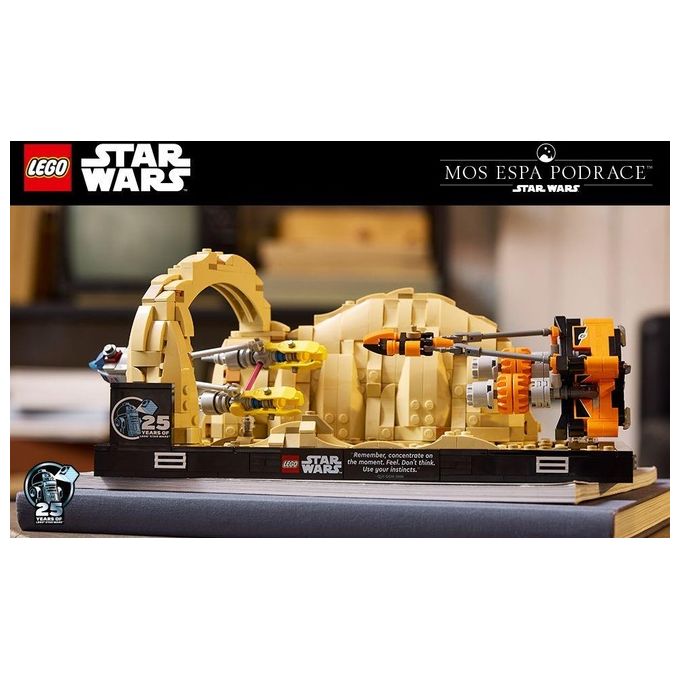 LEGO Star Wars Diorama Gara dei Sgusci su Mos Espa di Anakin Skywalker, Kit Modellismo per Adulti dal Film La Minaccia Fantasma, Gadget da Collezione