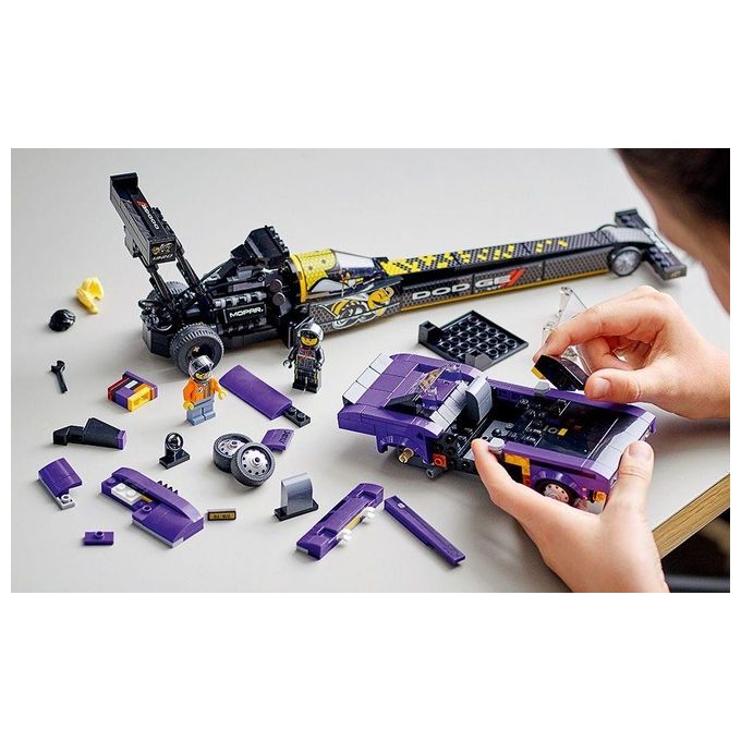 LEGO Speed Champions Mopar Dodge--Srt Top Fuel Dragster E 1970 Dodge Challenger T-A