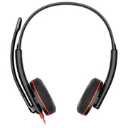 HP POLY Cuffie Blackwire 3220 Stereo USB-C con Adattatore USB-C-A