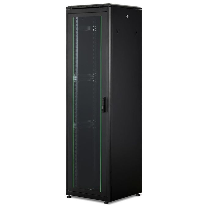 Digitus armadio 42 unita' linea professionale (a)2020 x (l)600 x (p)600 mm. colore nero ral9005  (dn-19 42u 6-6-sw)
