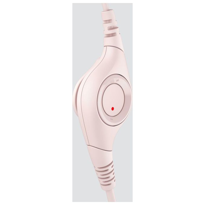 Logitech H390 Auricolare Cablato a Padiglione Ufficio USB Tipo A Rosa