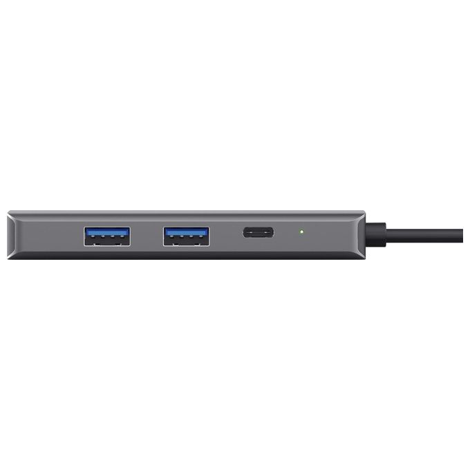 Trust Dalyx Adattatore Multiporta USB C 6-in-1 Argento