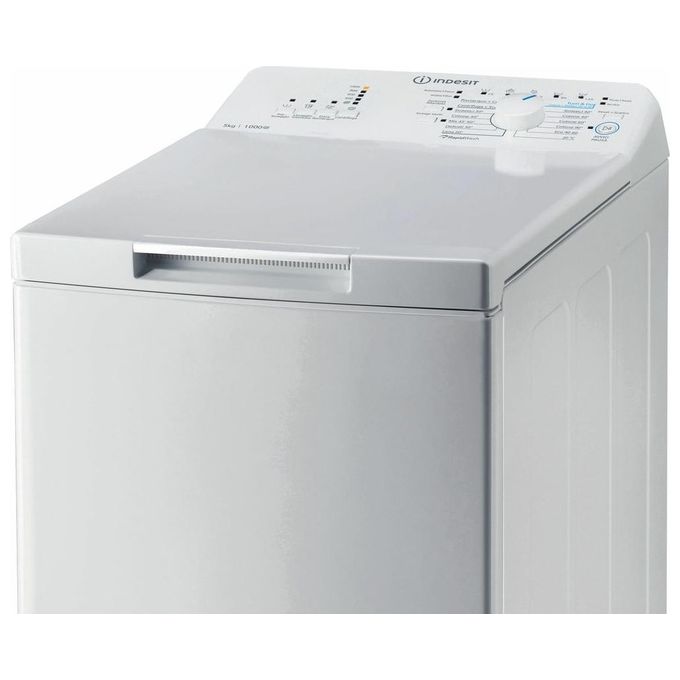 Indesit BTW L50300 IT-N Lavatrice Carica dall'Alto Classe energetica D Capacita' di carico 5 Kg Centrifuga 1000 giri Turn and Go Opzione Extra Lavaggio