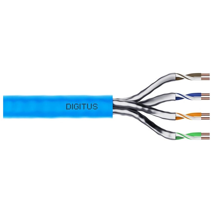 Digitus Matassa 500mt Cavo Solido Schermato U-Ftp Halogenfree per Reti Categoria 6a in Rame Classe Cpr: Eca