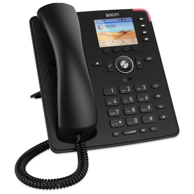 Snom D713 IP Telefono da Tavolo SIP Display a Colori TFT da 2.8'' Nero