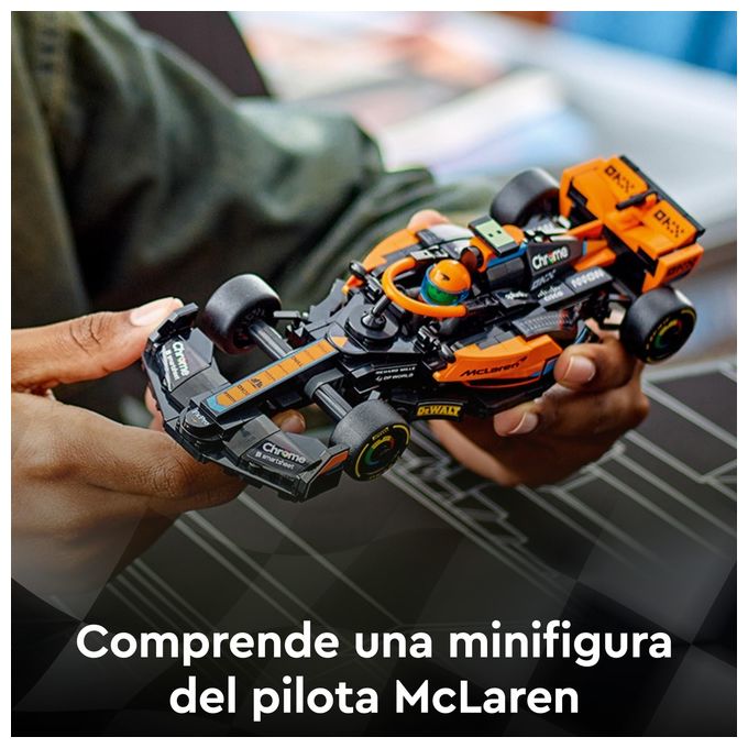 LEGO Speed Champions 76919 Mono Splitposto da Corsa McLaren Formula 1 2023, Macchina Giocattolo F1 per Bambini 9+, Auto da Costruire