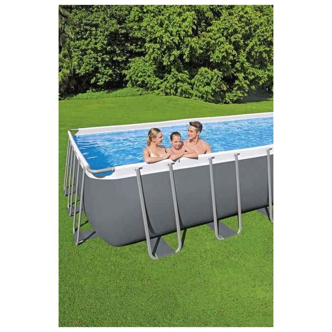 Bestway Power Steel Set Piscina Rettangolare 6.40m x 2.74m x 1.32m
