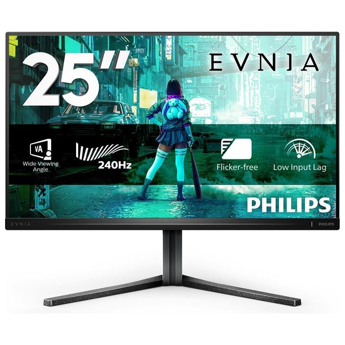 Philips Evnia 25M2N3200W-00 Monitor Pc 24.5'' 1920x1080 Pixel Full Hd LCD Grigio