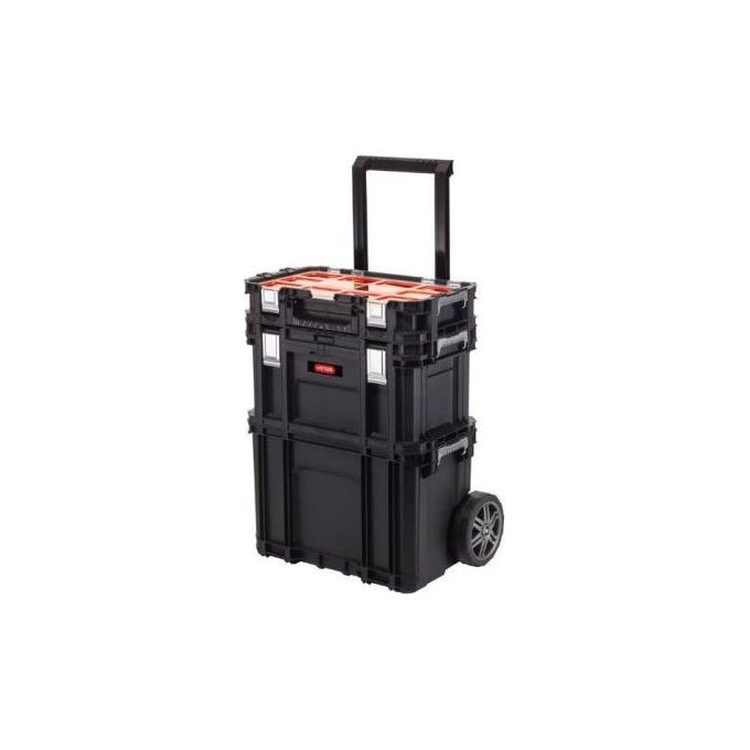 Keter Connect System Kit 3 Cassette Porta Attrezzi E Utensili In Plastica Con Ruote