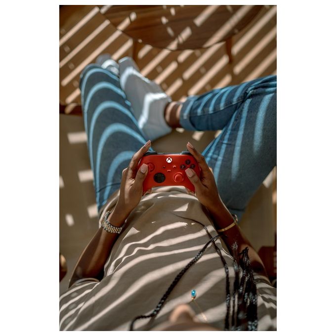 Microsoft Pulse Red Rosso Bluetooth-Usb Gamepad Analogico-Digitale per Xbox-Xbox One-Xbox Series S-Xbox Series X