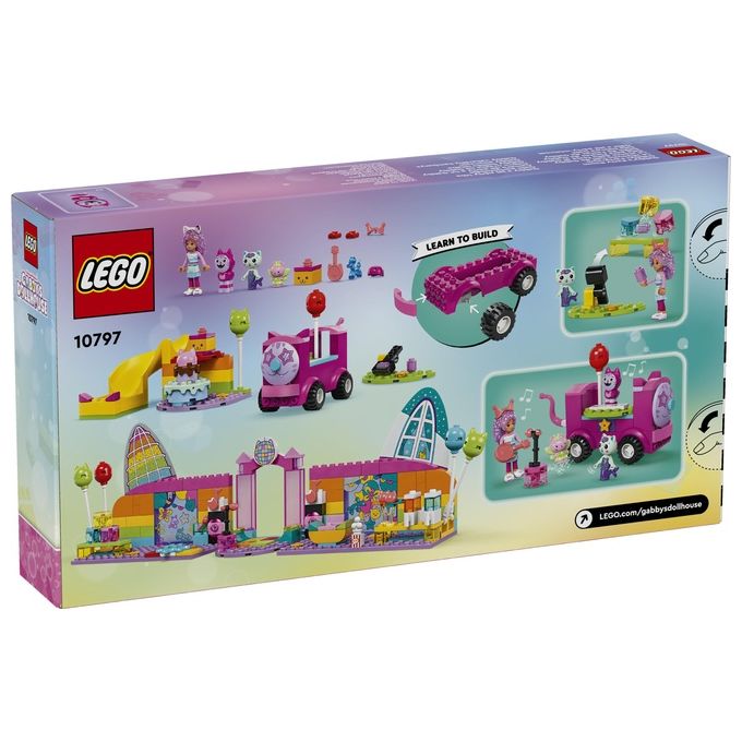 LEGO 10797 La Stanza della Festa di Gabby Set di Costruzione con 4 Personaggi e 252 Pezzi colore Multicolore