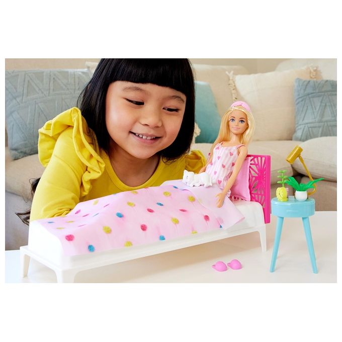 Barbie HPT55 Playset della Camera da Letto con Bambola Fashion e 15 Accessori colore Multicolore