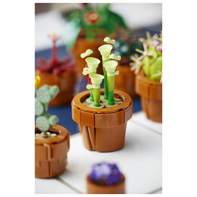 LEGO Icons 10329 Piantine, Collezione Botanica con Fiori Artificiali, Decorazione Casa, Idea Regalo di Compleanno Donna o Uomo