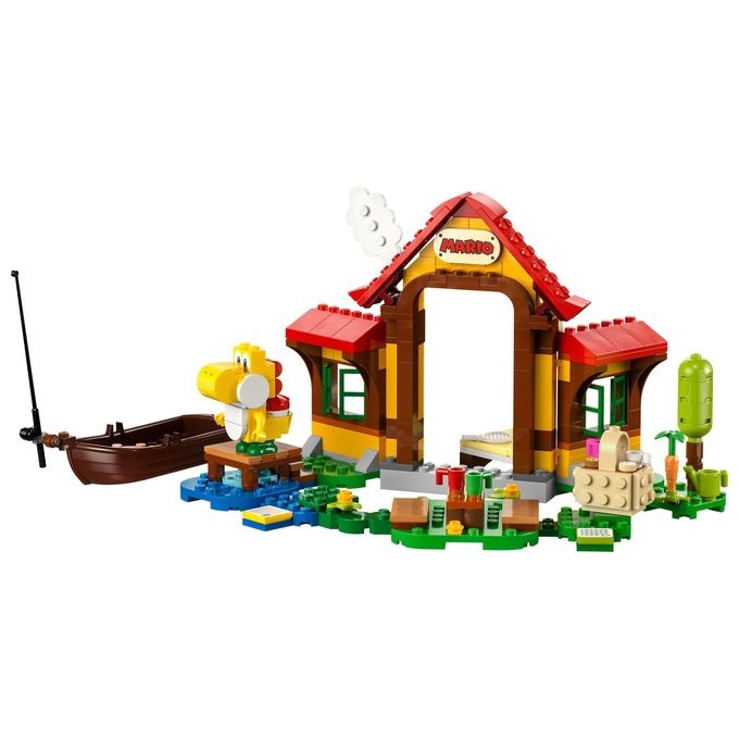 LEGO Super Mario 71422 – Picnic a Casa di Mario, Set di Espansione 259 Pezzi con Personaggi di Mario, Yoshi e Goomba, Eta' 6+
