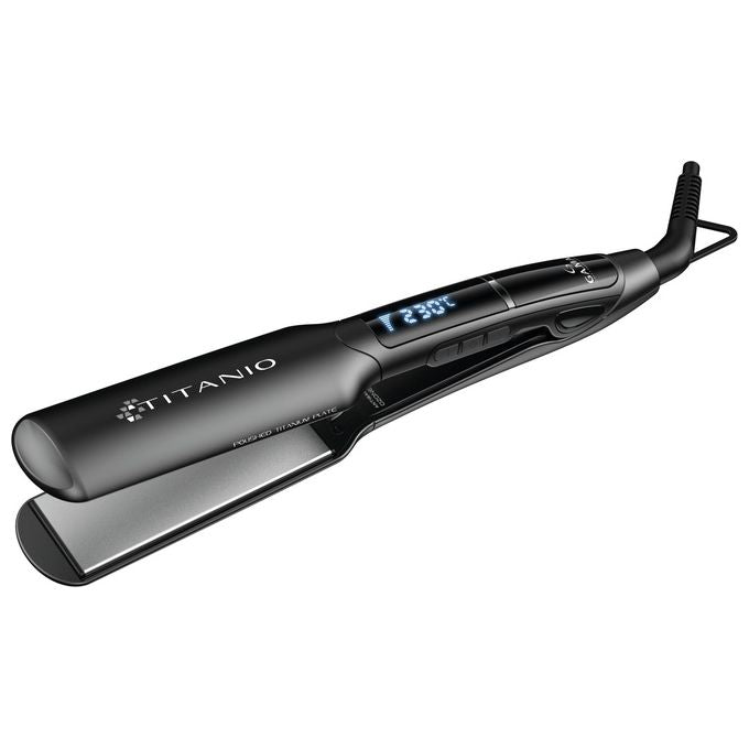 Ga.Ma GI3036 Piastra per Capelli X-Wide Digital Titanio 4D Nero
