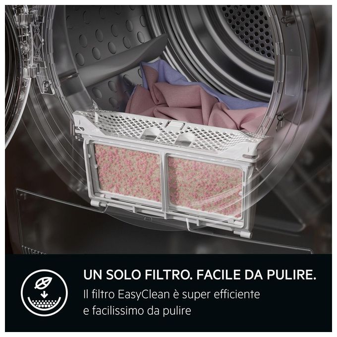 AEG serie 7000 TR7G93W Asciugatrice a pompa di calore 9Kg Classe A SensiDry Easy Clean
