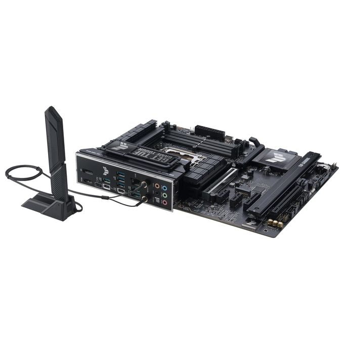 ASUS TUF GAMING Z890-PLUS WIFI Scheda Madre Intel ATX 16121 Fasi di Alimentazione Slot DDR5 PCIe 5.0 GPU di Nuova Generazione 1xUSB4 1xUSB 20Gbps 4 Slot M.2 Wi-Fi 7 Intel 2.5 Gb