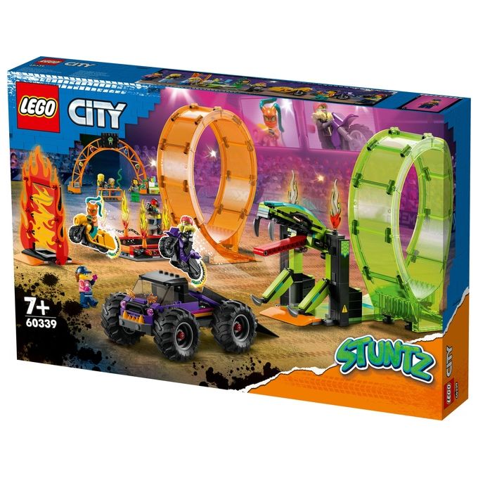 LEGO 60339 Arena delle acrobazie Set da costruzione 598 pezzi 7 minifigure colore Multicolore