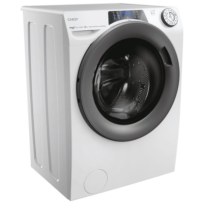 Candy RP496BWMR91S RapidÓ Pro Lavatrice Carica Frontale 9 Kg 1400 rpm Classe A Inverter Vapore Wi-Fi (85x60x54 cm) colore Bianco