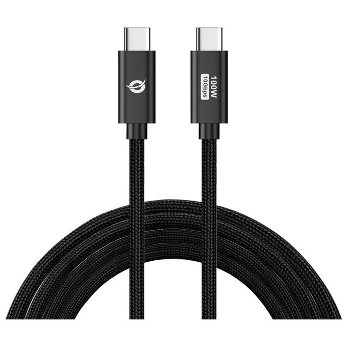 Conceptronic ETTA02B20 Cavo Usb Usb 3.2 Gen 2 (3.1 Gen 2) 2mt Usb C Nero