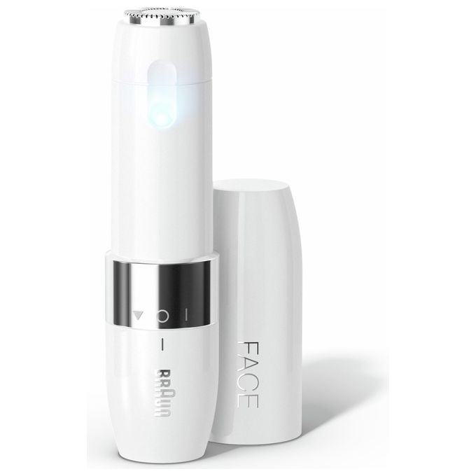 Braun Face FS1000 Mini Depilatore Donna Viso con Luce Smartlight Bianco