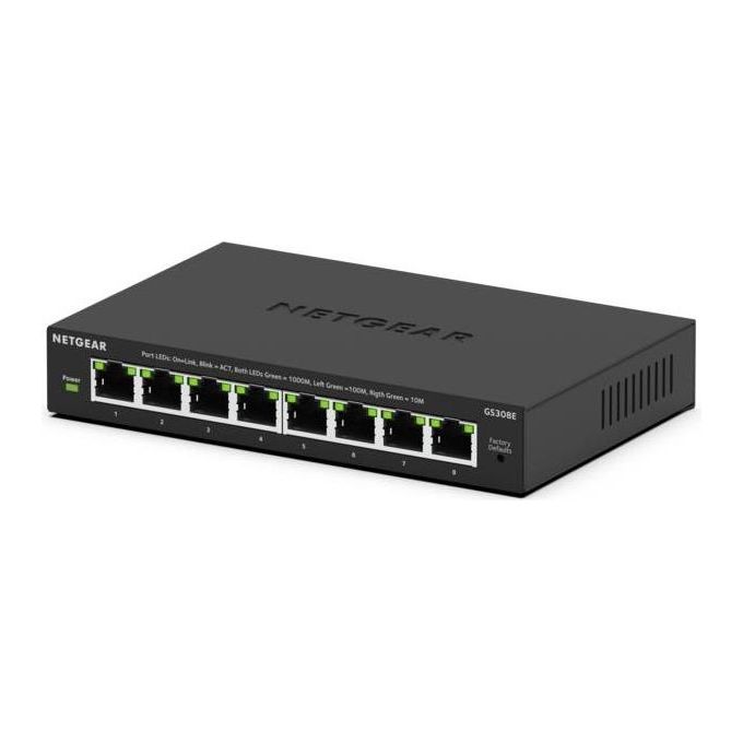 Netgear 300 Series SOHO Plus GS308E Switch L3 Lite Intelligente 8 X 10-100-1000